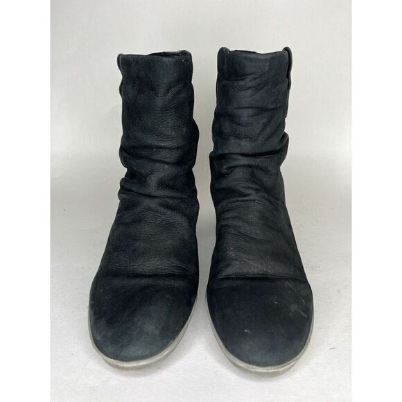 Keys Ankle Boots Wedge Heel Women Size 38 US 7 Black Suede - Picture 14 of 14